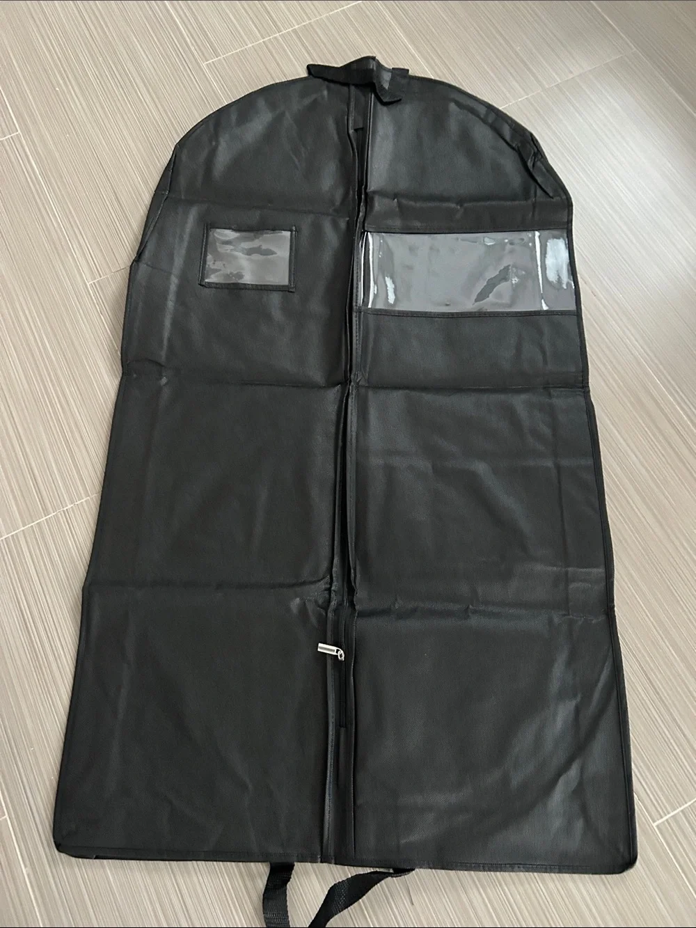 Black Garment Bag for Jackets & Coats - Protective Travel Cover
